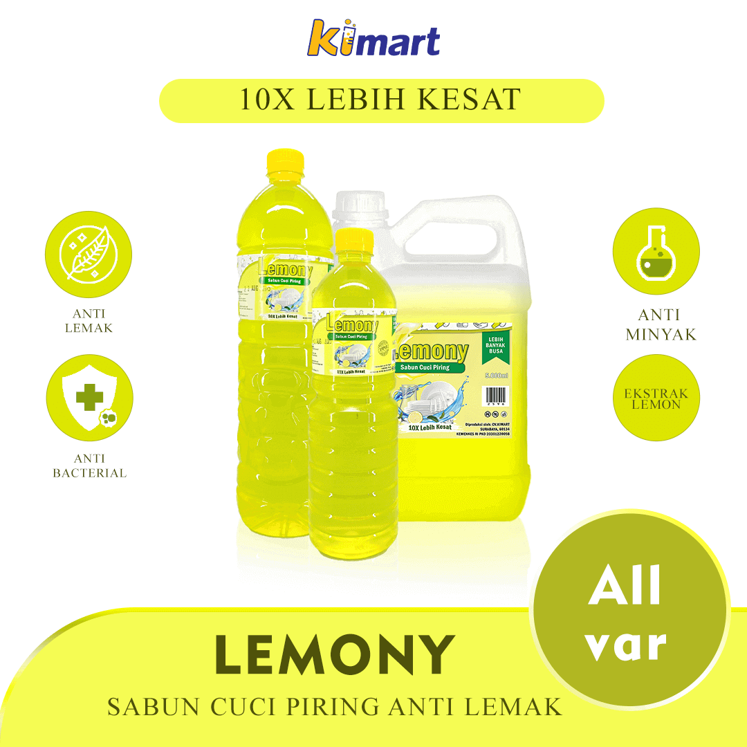 Lemony: Sabun cuci piring anti lemak dan minyak